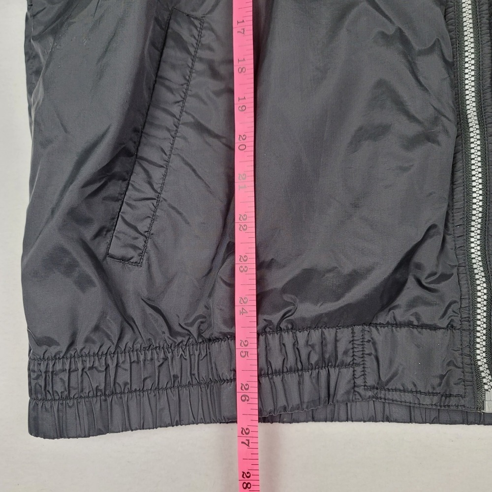 NIKE BLACK FULL ZIP WINDBREAKER LIGHTWEIGHT ATHLETIC JACKET MEN'S LARGE SWOOSH - Picture 14 of 16